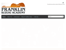 Tablet Screenshot of franklinsuzukiacademy.com